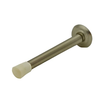 Ives Commercial Steel 4in Flexible Door Stop Bright Nickel Finish 061F14
